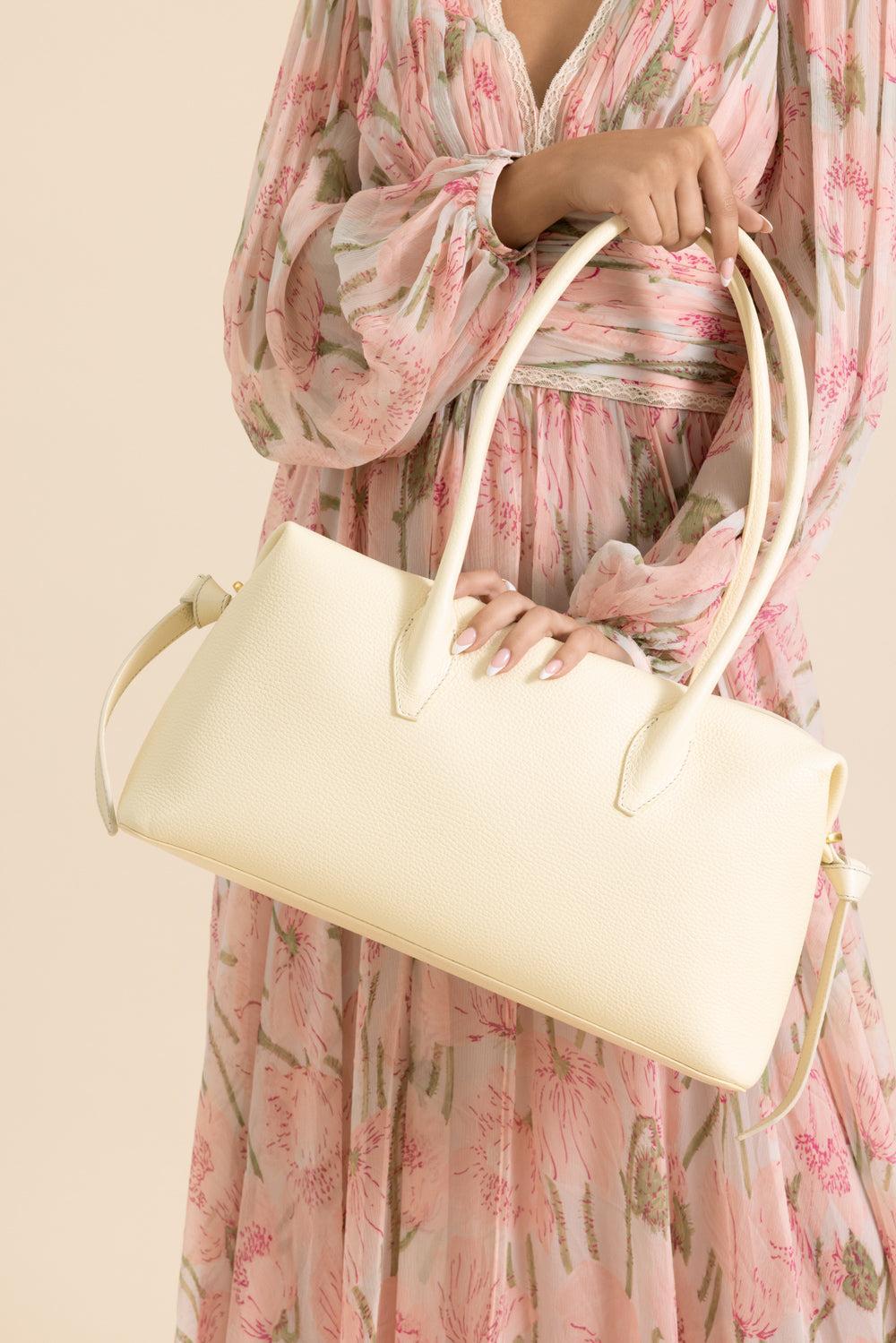 Brioche Duffle Bag - Vanilla-CREAM-O/S-HANDBAGSHOULDER-YUZEFI