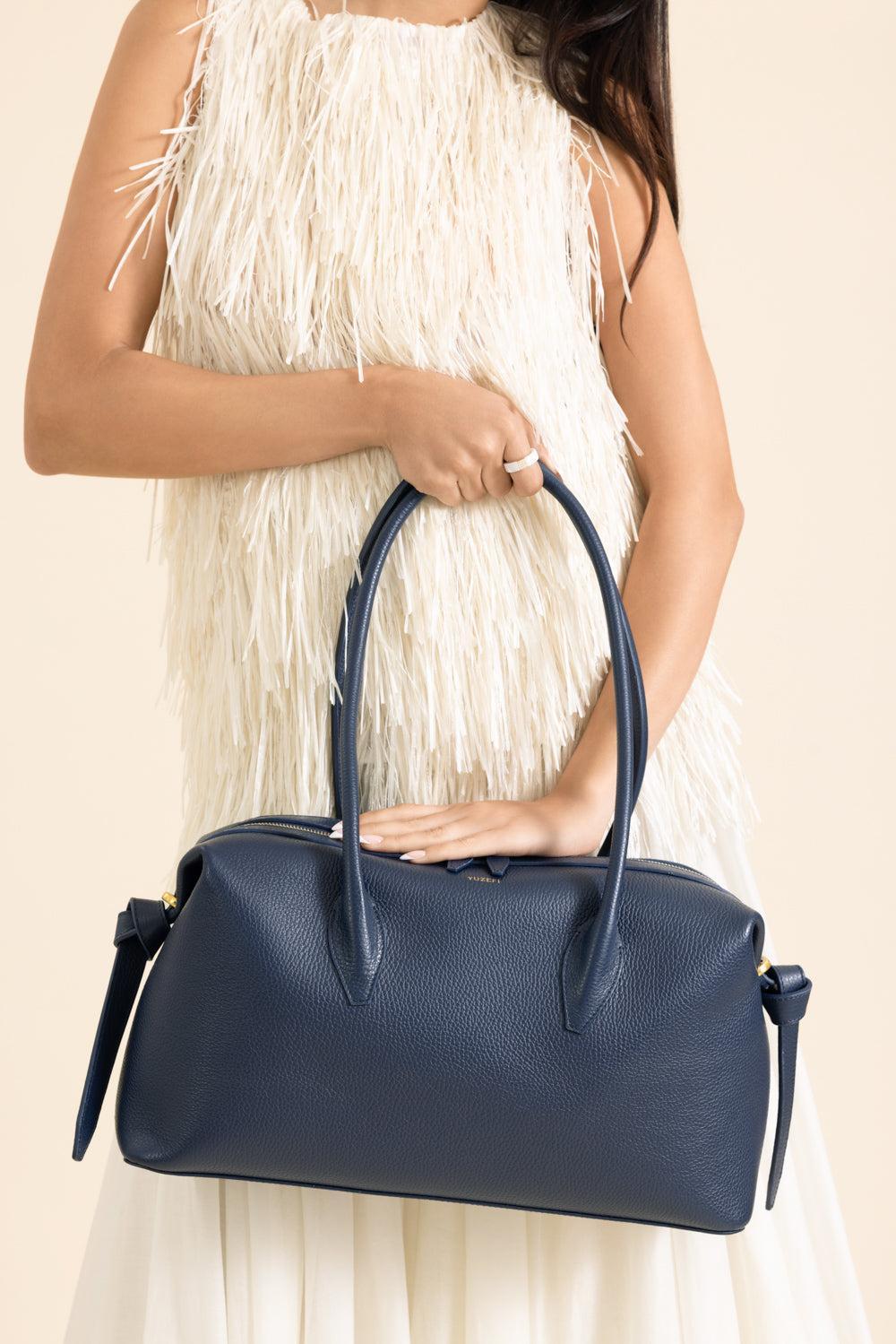 Brioche Duffle Bag - Midnight-BLACK-O/S-HANDBAGSHOULDER-YUZEFI