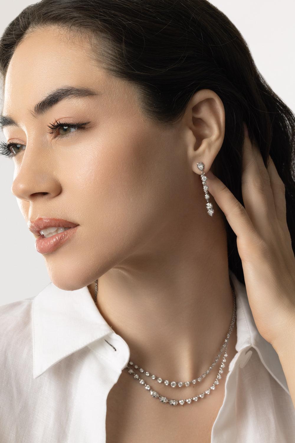 Poppy Loop Earrings-PLATINUM-JEWELRYFINE JEWELEARRING-JADE TRAU