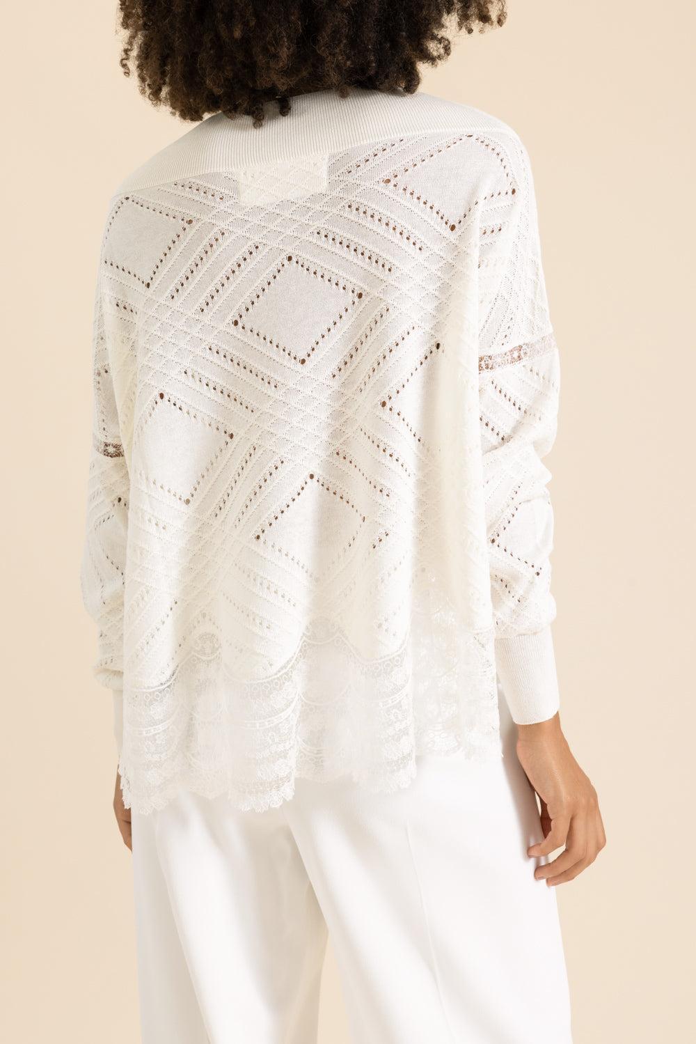 Boat Neck Sweater-WHITE-40-CLOTHINGTOPSWEATER-ERMANNO SCERVINO