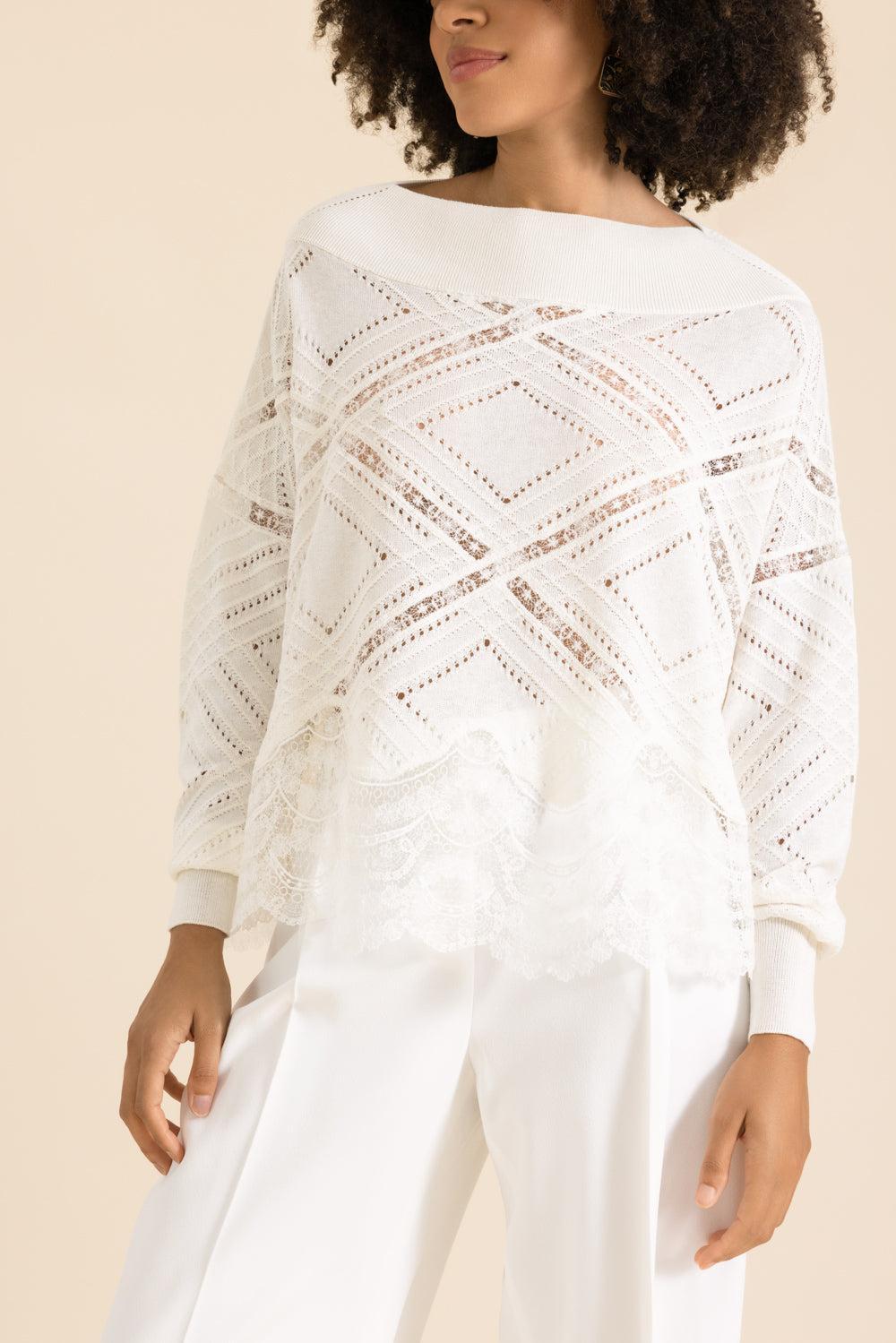 Boat Neck Sweater-WHITE-40-CLOTHINGTOPSWEATER-ERMANNO SCERVINO