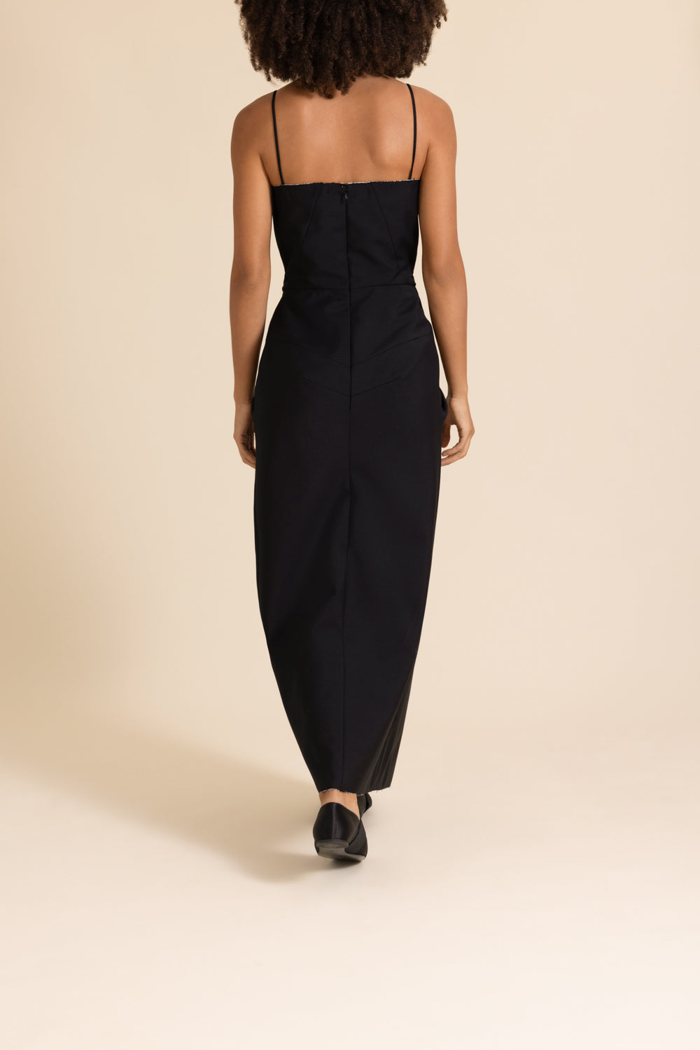 Sliced Long Wrap Dress