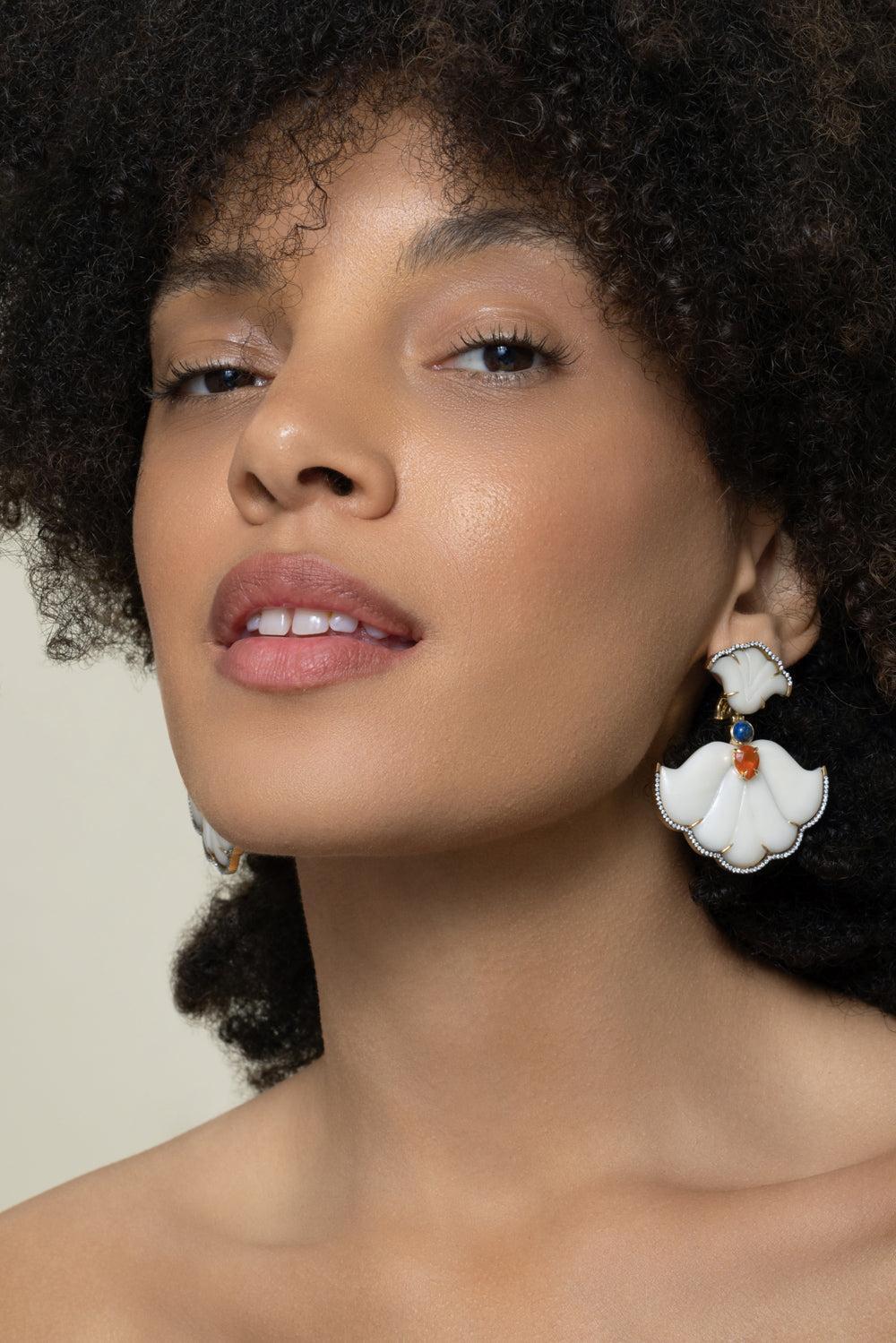 カピリナピアス Lapis Opal Jarina Dervish Earrings | SILVIA FURMANOVICH – Marissa
