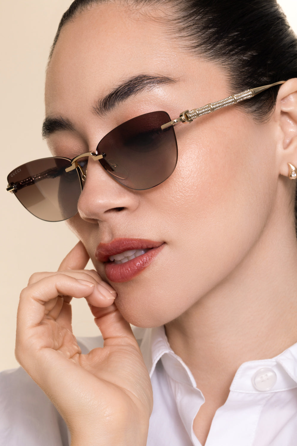 Cat Eye Bamboo Sunglasses