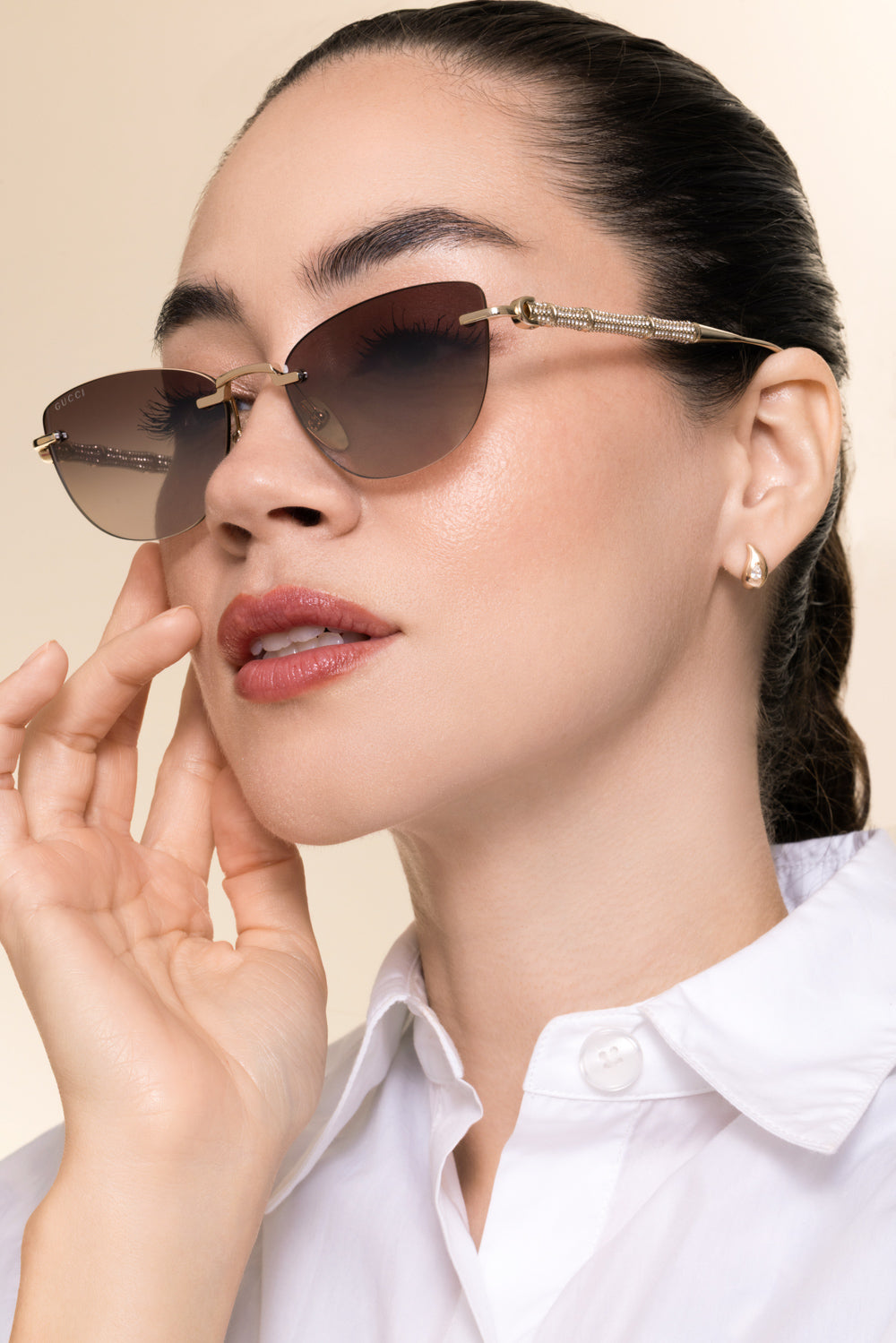 Cat Eye Bamboo Sunglasses
