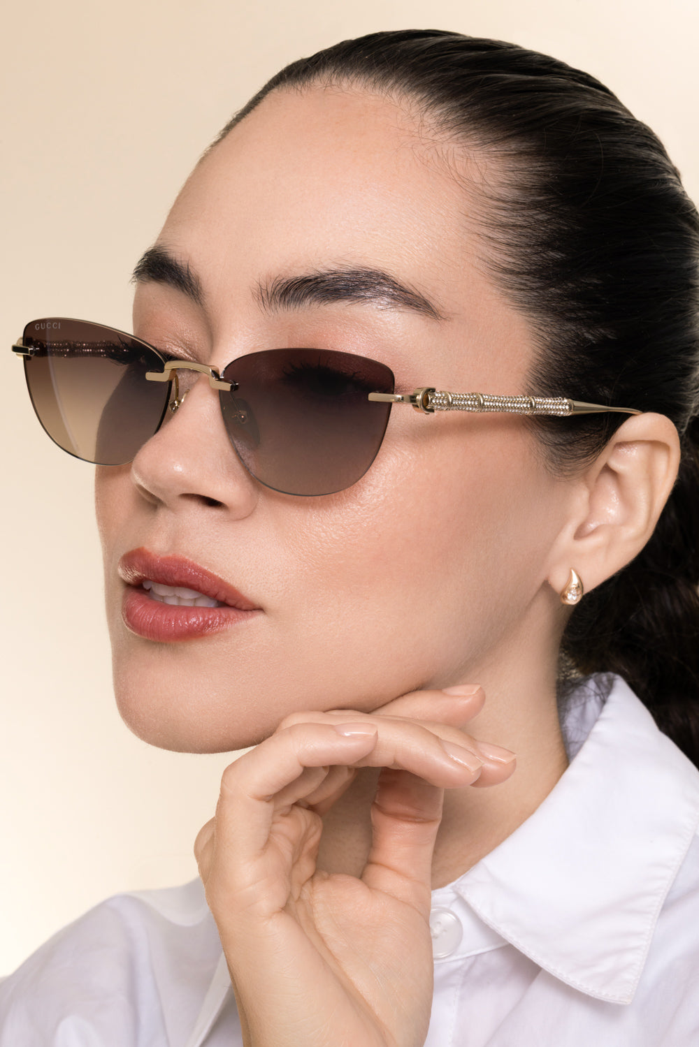 Cat Eye Bamboo Sunglasses