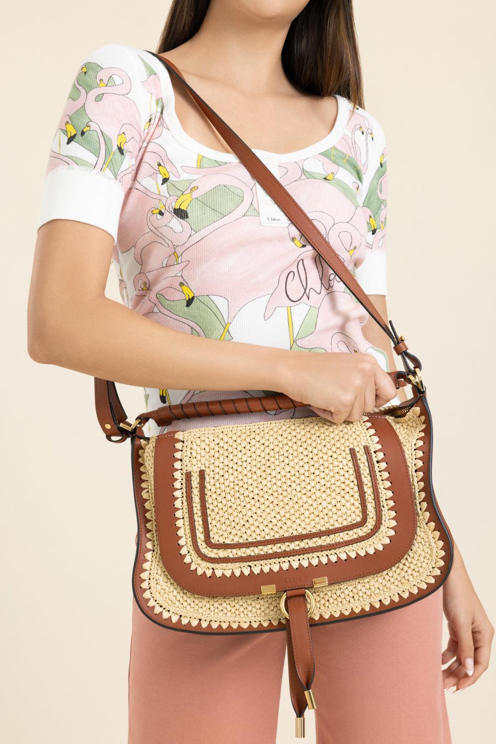 Marcie Small Shoulder Bag - Clay Brown-BROWN-HANDBAGSHOULDER-CHLOÉ
