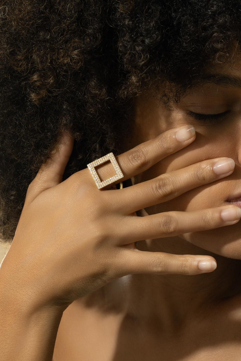 Foundation Statement Ring-YELLOW GOLD-6-JEWELRYFINE JEWELRING-CADAR