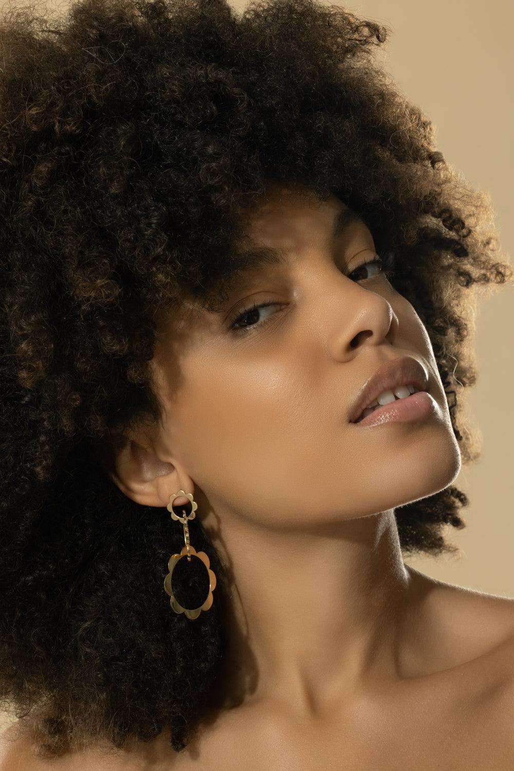 Trio Unity Earrings-YELLOW GOLD-JEWELRYFINE JEWELEARRING-CADAR