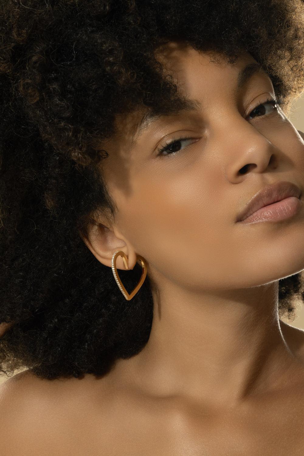 Large Endless Hoop Earrings-YELLOW GOLD-JEWELRYFINE JEWELEARRING-CADAR