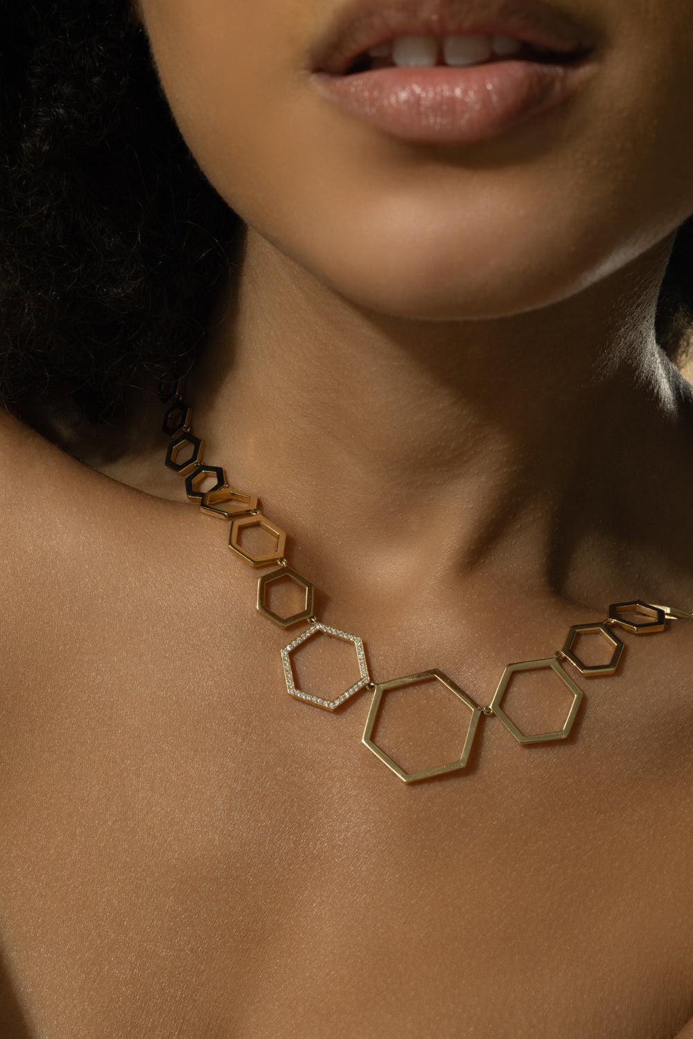 B Home Necklace-YELLOW GOLD-JEWELRYFINE JEWELNECKLACE O-CADAR