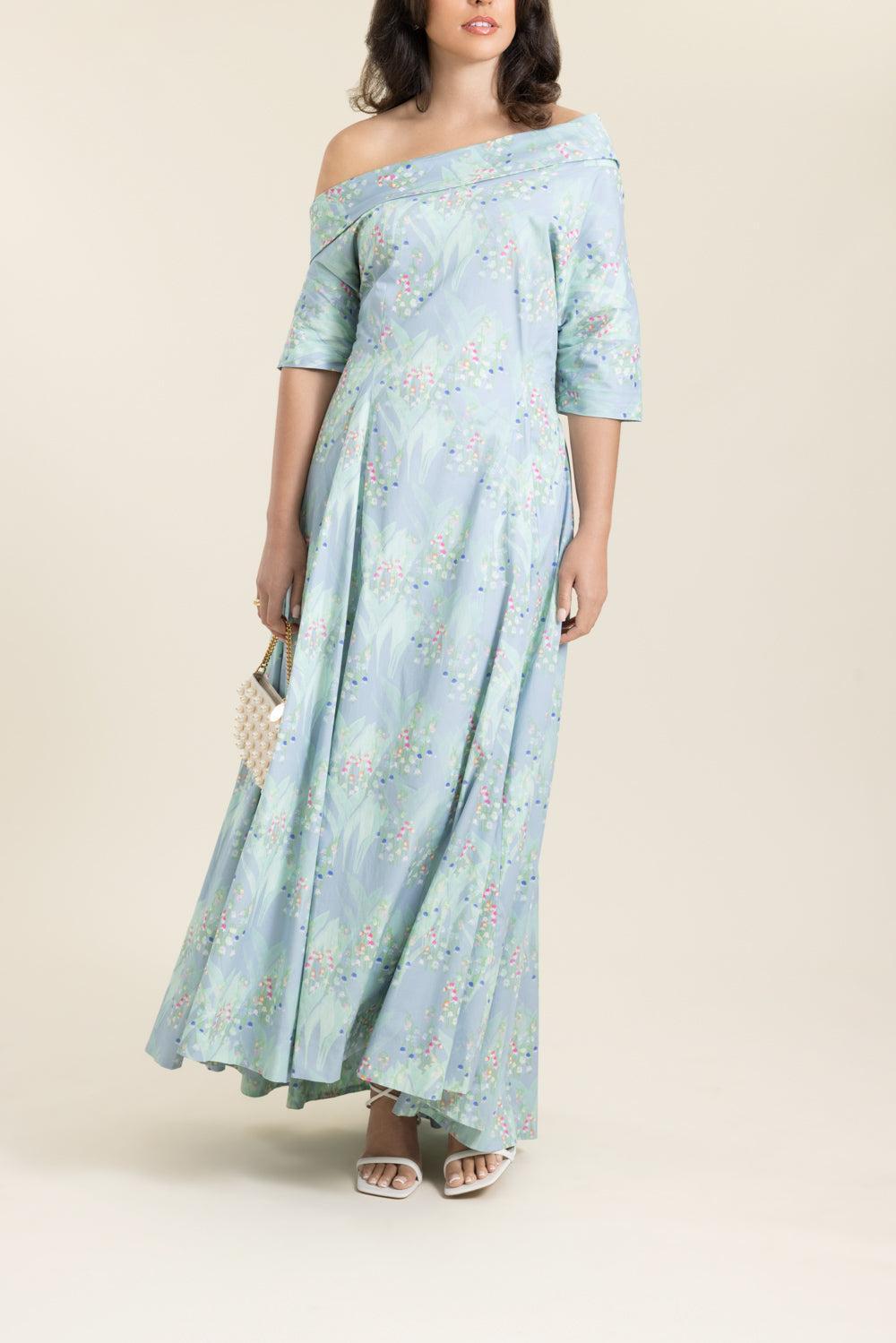 Bowers Dress-BLUE-38-CLOTHINGDRESSCOCKTAIL-BERNADETTE