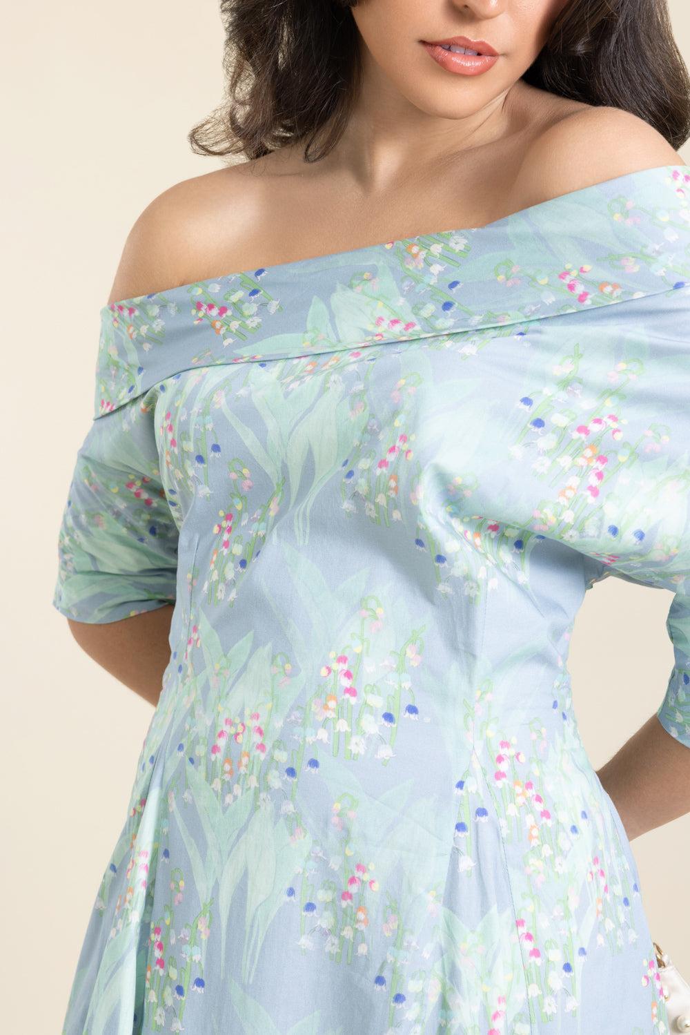 Bowers Dress-BLUE-38-CLOTHINGDRESSCOCKTAIL-BERNADETTE