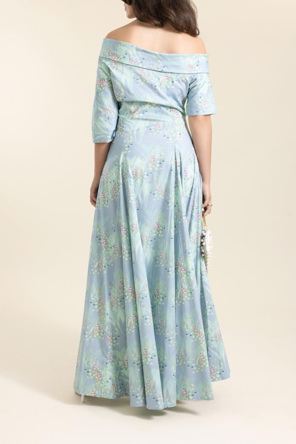 Bowers Dress-BLUE-38-CLOTHINGDRESSCOCKTAIL-BERNADETTE