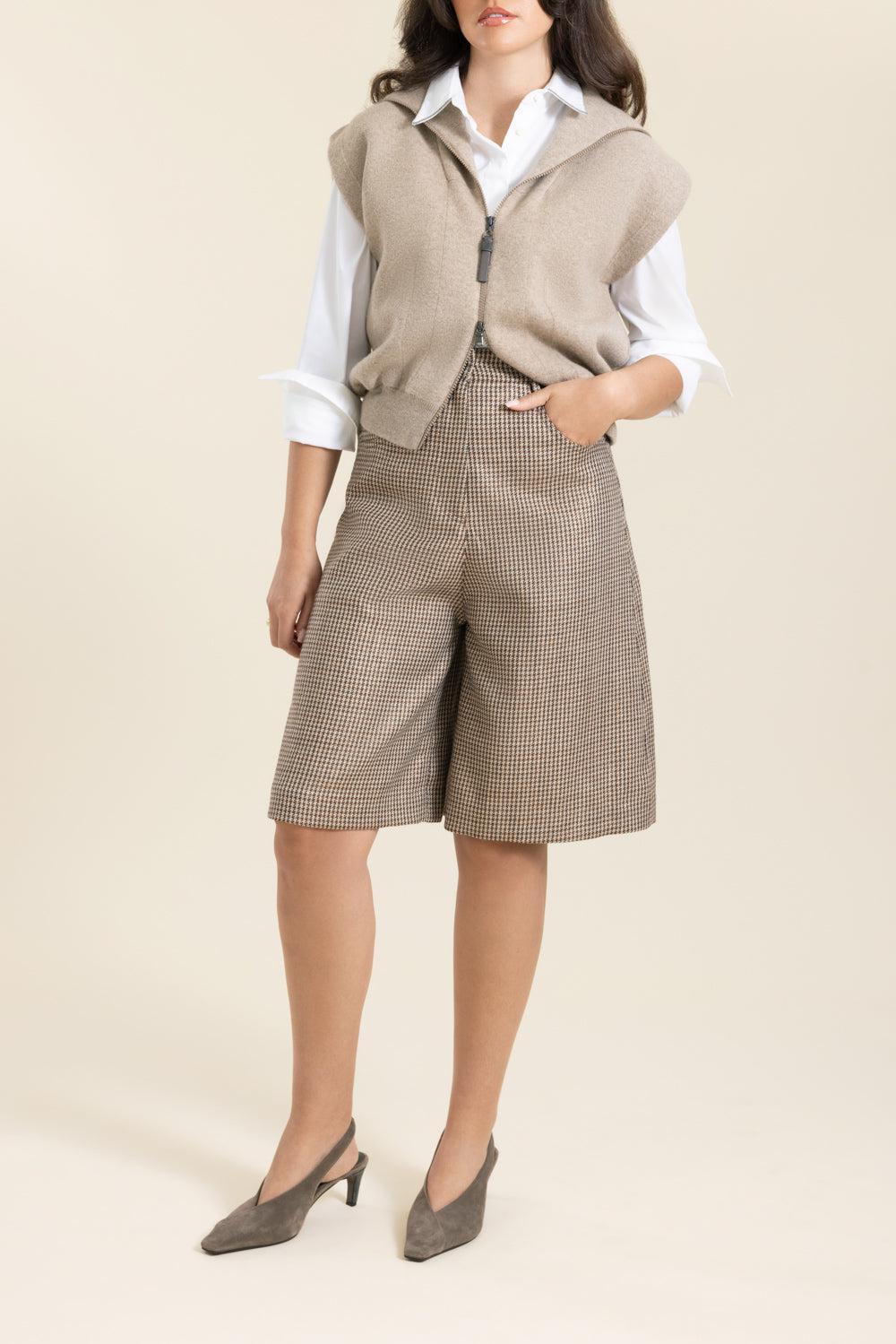 Sparkling Bermuda Short-BROWN-36-CLOTHINGPANTSHORT-BRUNELLO CUCINELLI