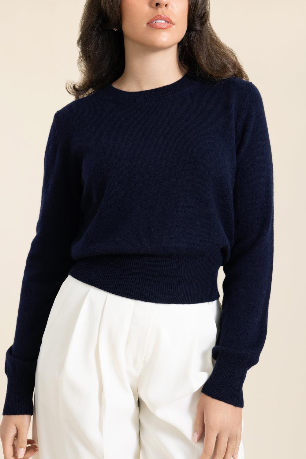 The Cashmere Pullover - Navy-BLUE-XS-CLOTHINGTOPKNITS-MISH