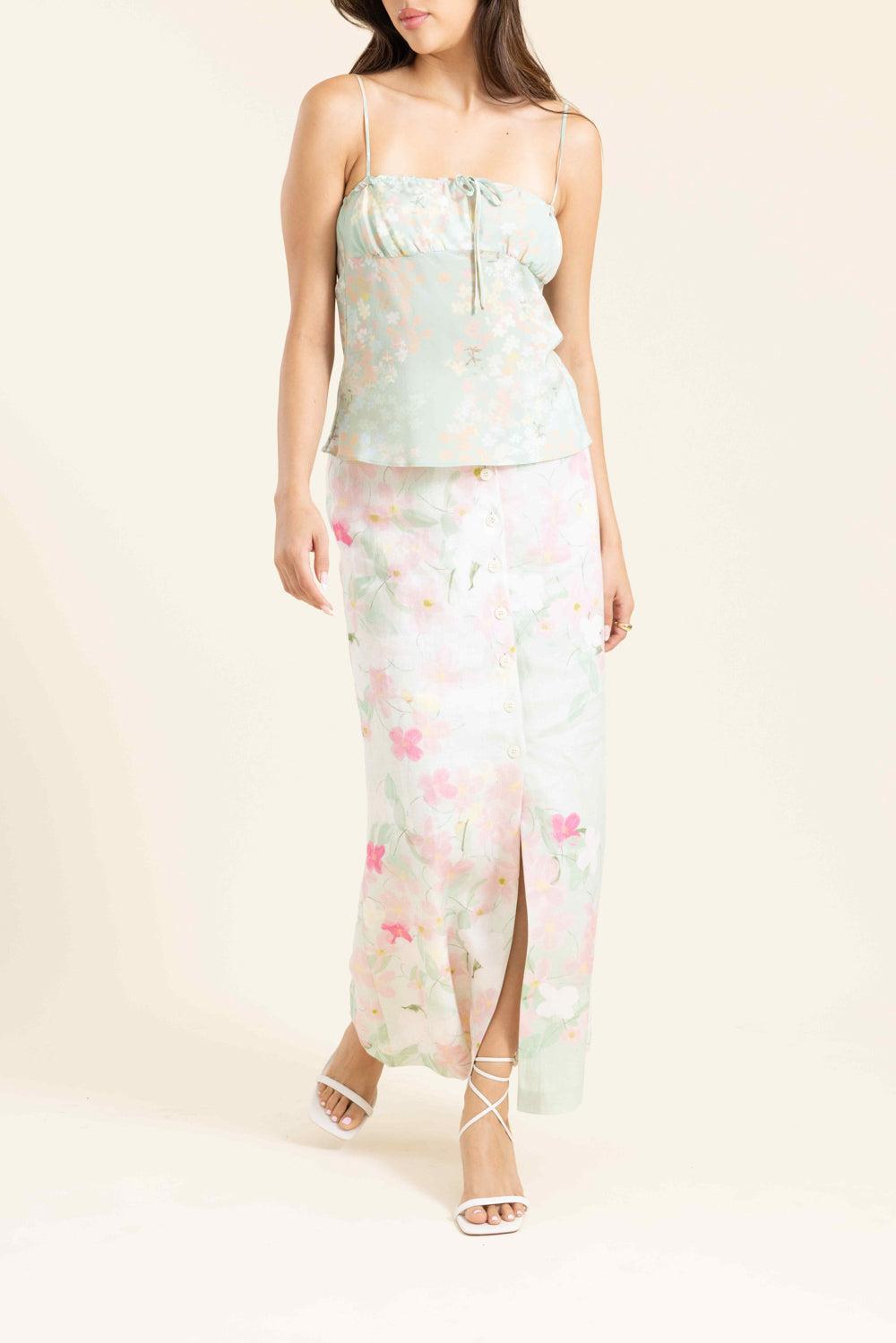 Riri Cami-GREEN-34-CLOTHINGTOPBLOUSE-BERNADETTE