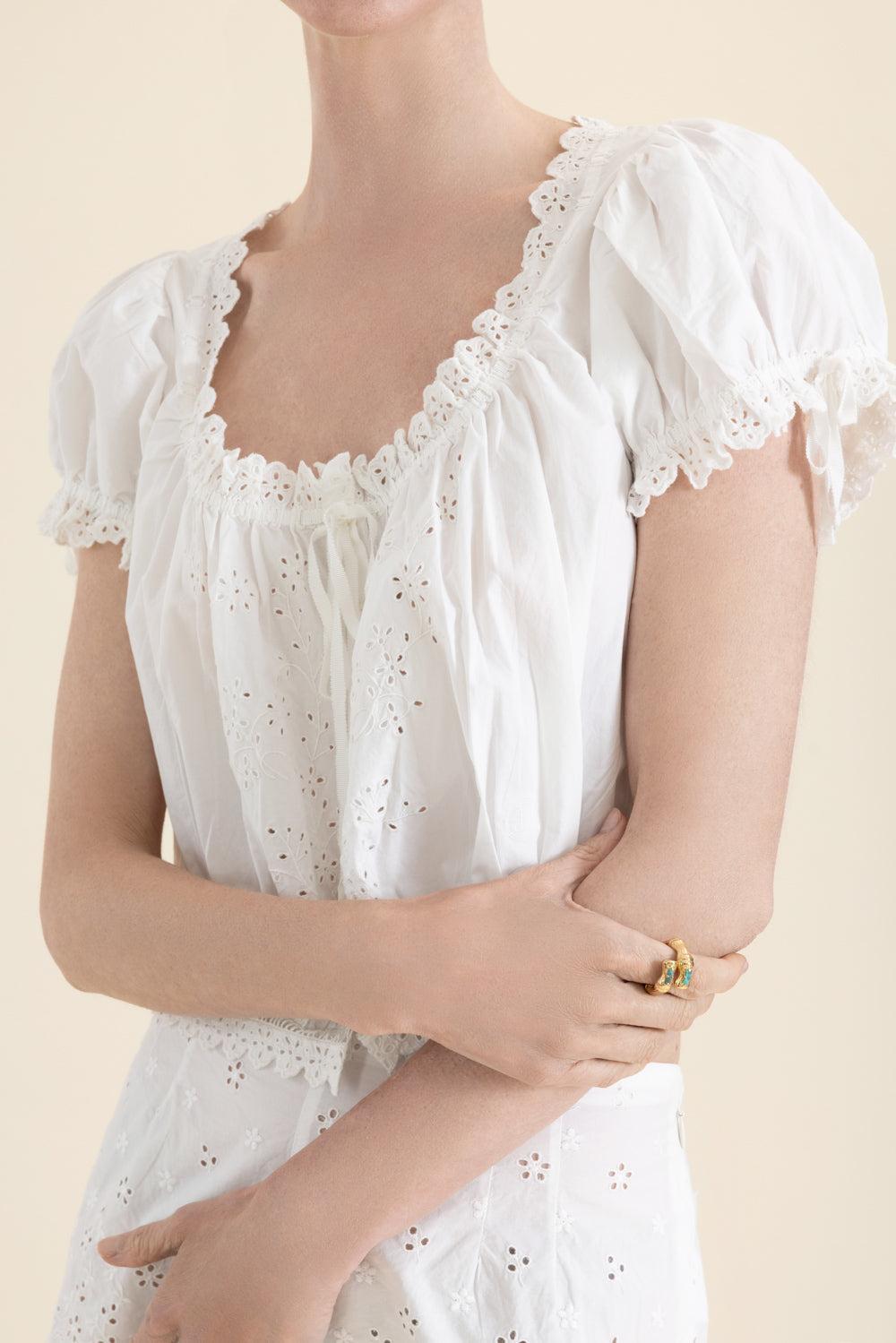 Nera Top-WHITE-XS-CLOTHINGTOPBLOUSE-DOEN