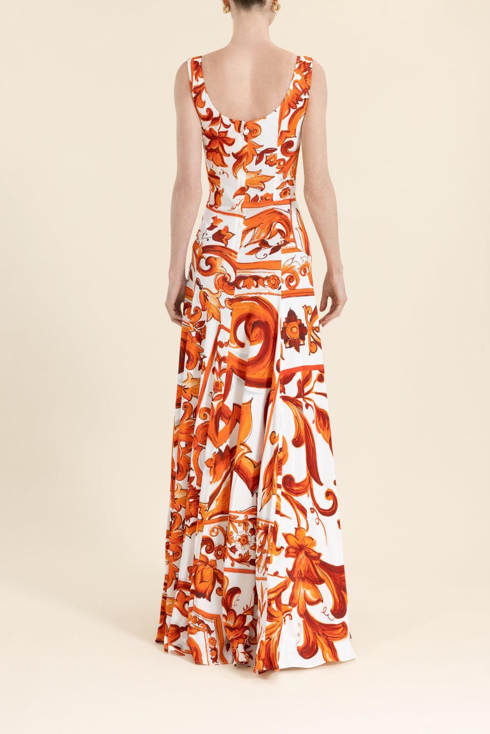 Abito Dress - Maiolica-ORANGE-40-CLOTHINGDRESSCASUAL-DOLCE & GABBANA