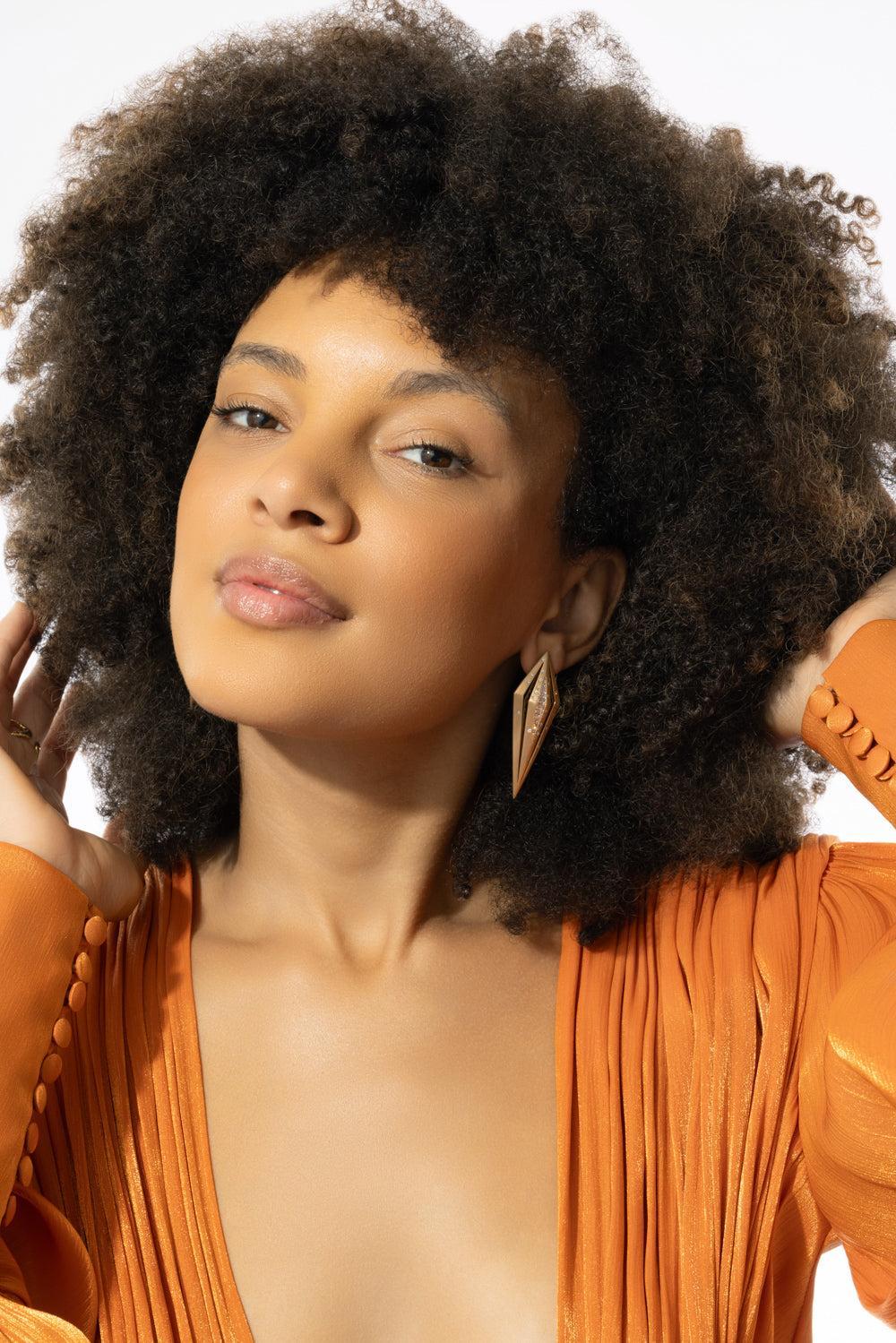 Seamless Diamond Earrings-YELLOW GOLD-JEWELRYFINE JEWELEARRING-ARUNASHI