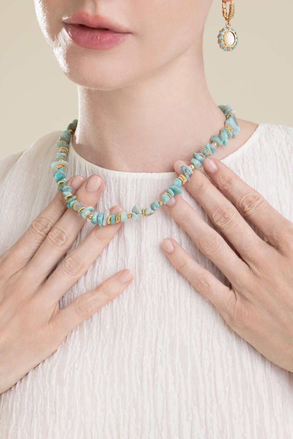 Green Mini Aloha Necklace-GREEN-JEWELRYBOUTIQUENECKLACE O-GAS BIJOUX