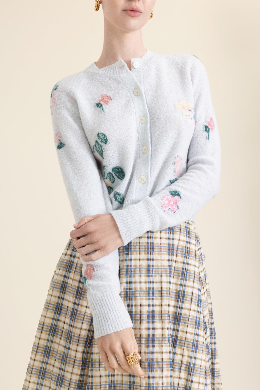 Clemence Cardigan - Pale Blue-BLUE-XS-CLOTHINGTOPCARDIGAN-BERNADETTE