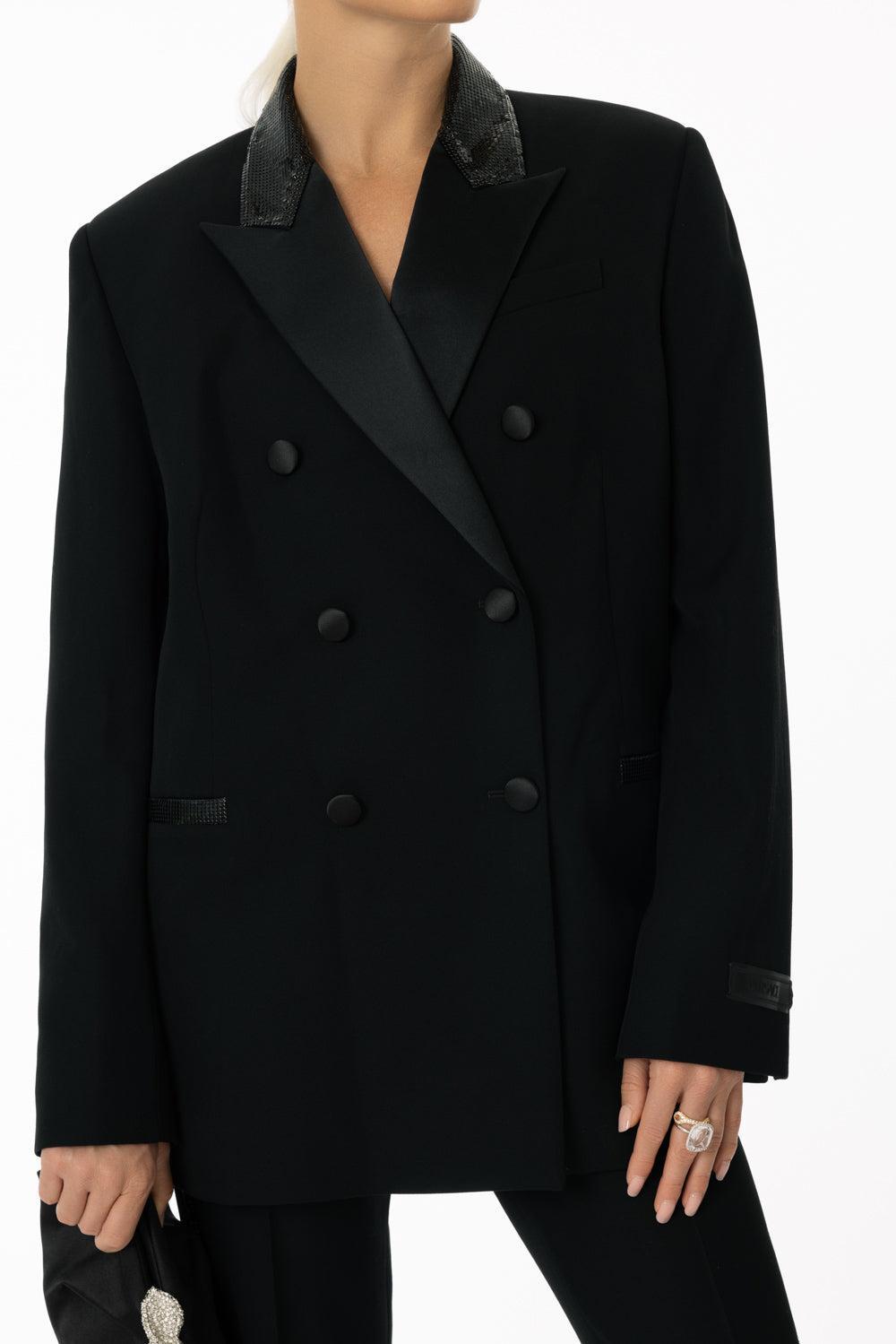 Evening Blazer-BLACK-42-CLOTHINGJACKETBLAZERS-VERSACE