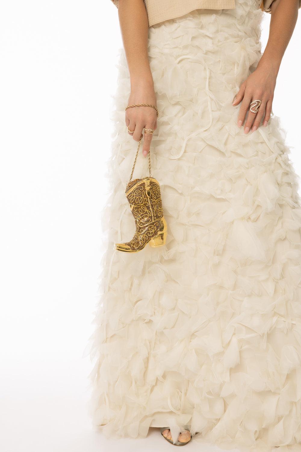 Cowboy Boot Clutch-AUSTNBRN-HANDBAGCLUTCHES-JUDITH LEIBER