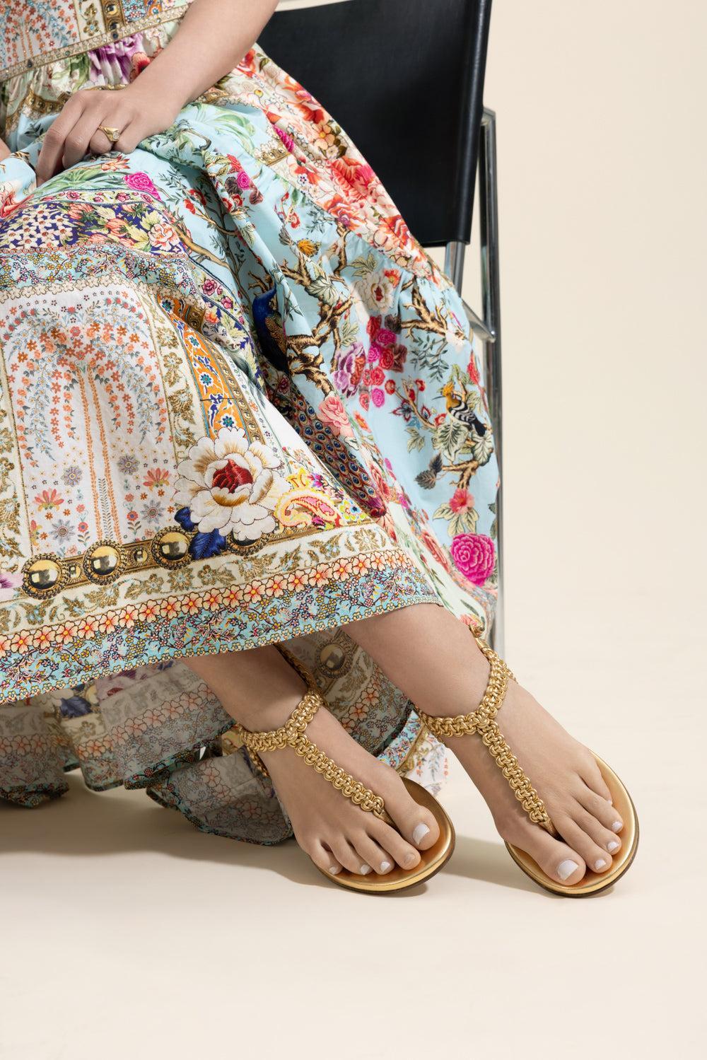 Ubud Thong Sandal - Meko-GOLD-36-SHOESANDAL-GIANVITO ROSSI
