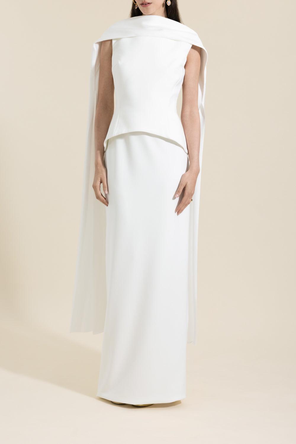 Annie Maxi Dress-CREAM-2-CLOTHINGDRESSGOWN-SOLACE LONDON