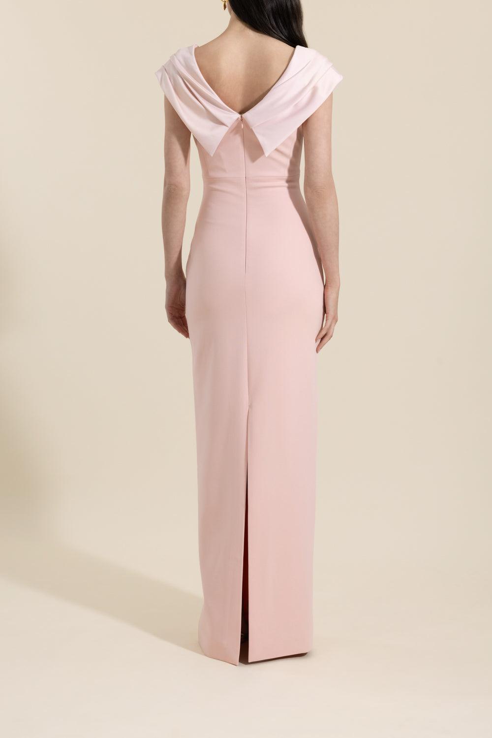 Adele Maxi Dress-PINK-2-CLOTHINGDRESSGOWN-SOLACE LONDON