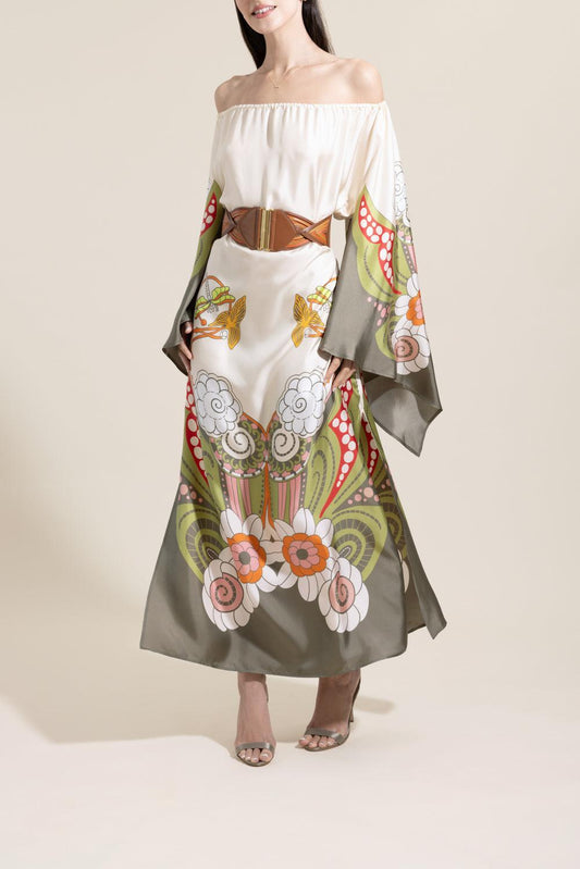 Goddess Dress - Ambrosia Placée-FLORAL-XS-CLOTHINGDRESSCASUAL-LA DOUBLEJ