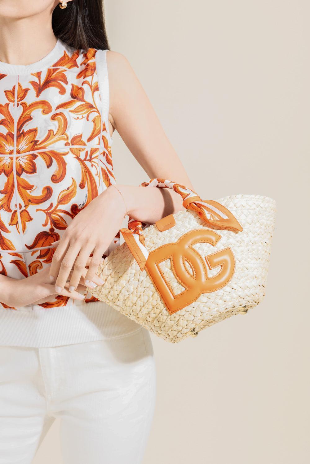 Medium Kendra Shopper - Maiolica Orange-ORANGE-HANDBAGTOTES-DOLCE & GABBANA