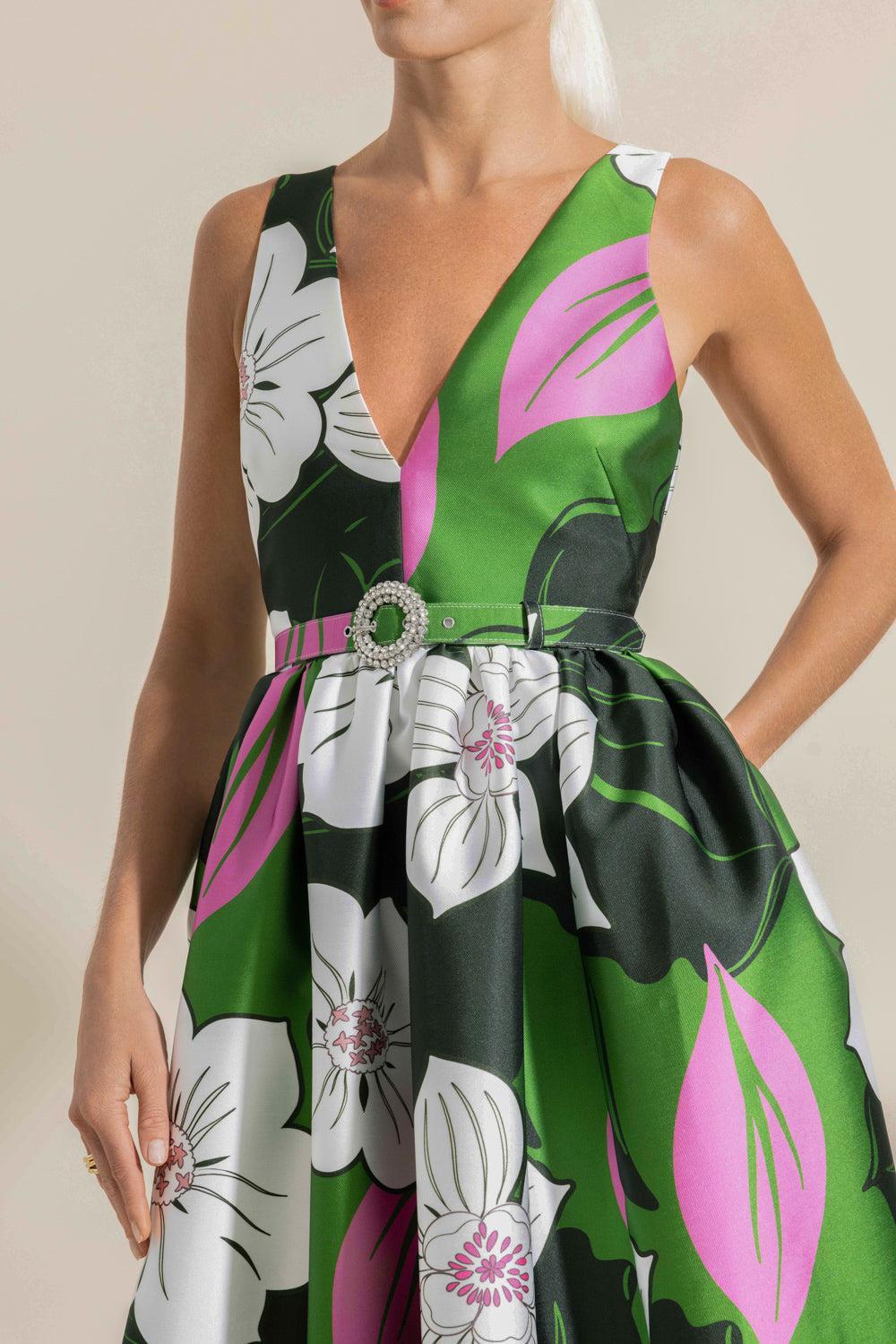 Isabella Dress - Obscura-FLORAL-4-CLOTHINGDRESSGOWN-BORGO DE NOR