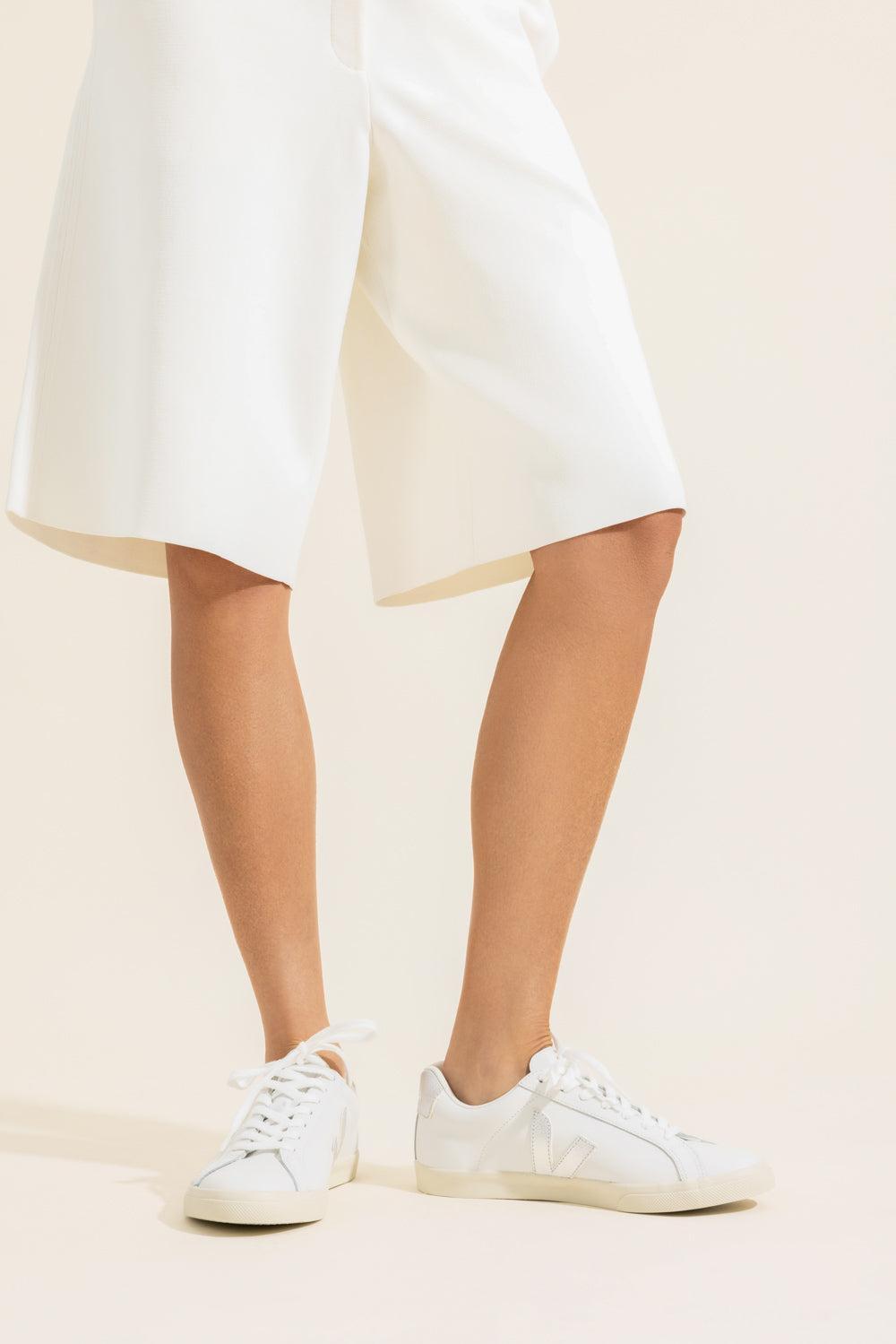 Esplar Sneaker - Silver-WHITE-35-SHOESNEAKER-VEJA