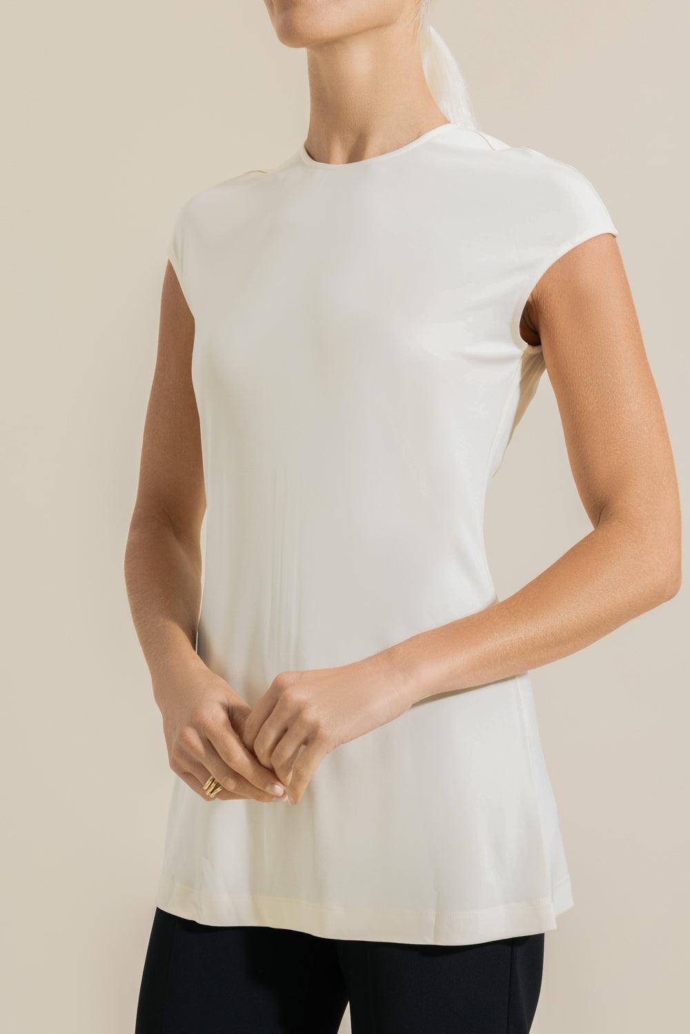 Everyday Top - Ecru-CREAM-XS-CLOTHINGTOPBLOUSE-TOTEME