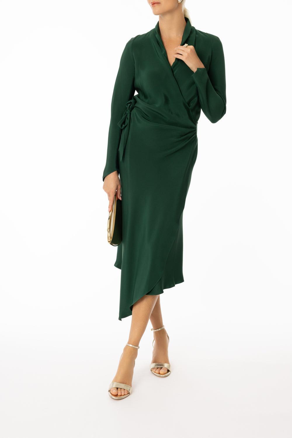 Victor Dress - Emerald-EMERALD-P-CLOTHINGDRESSCASUAL-PETER COHEN