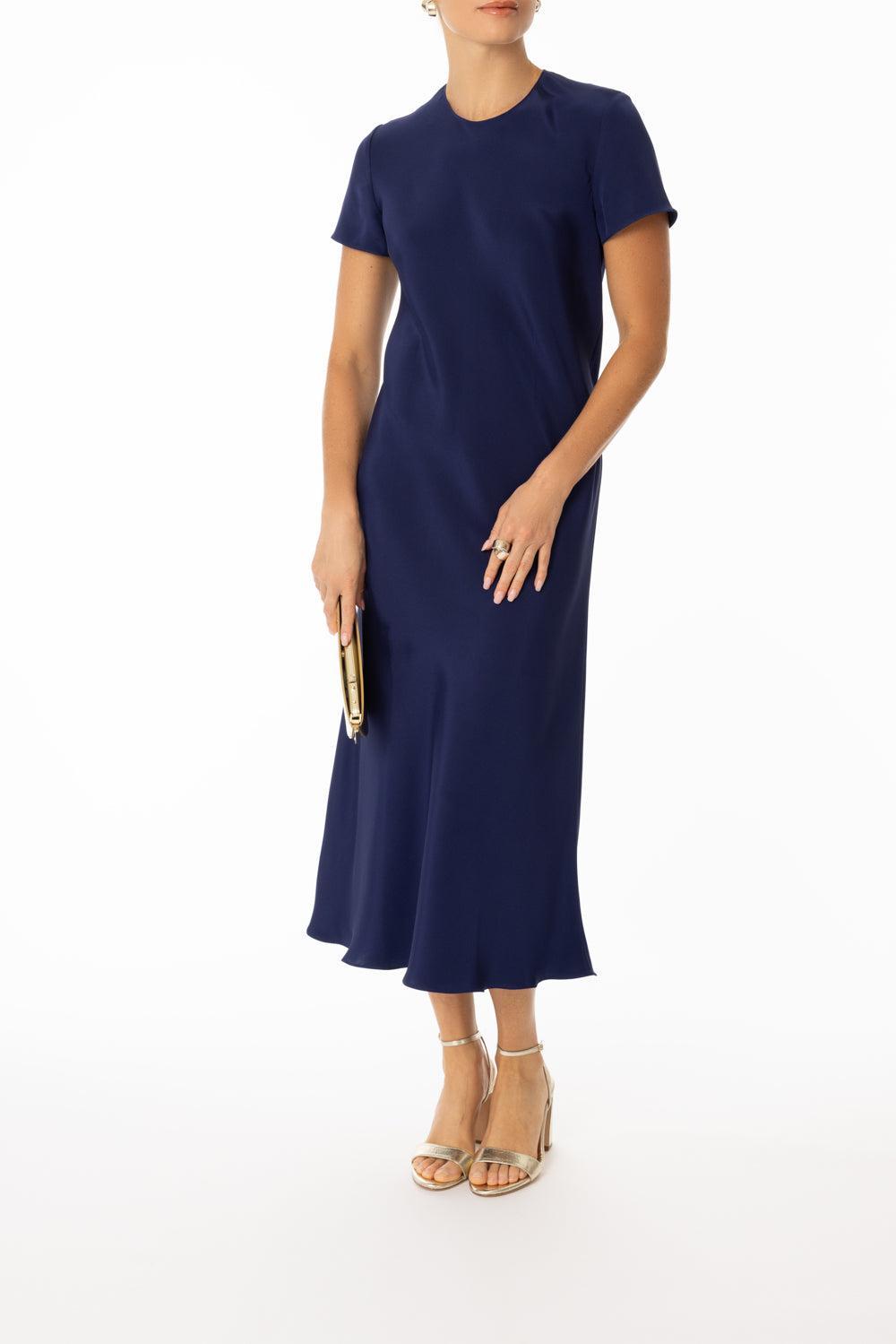 Gear Shifter Dress-SAPPHIRE-P-CLOTHINGDRESSCASUAL-PETER COHEN