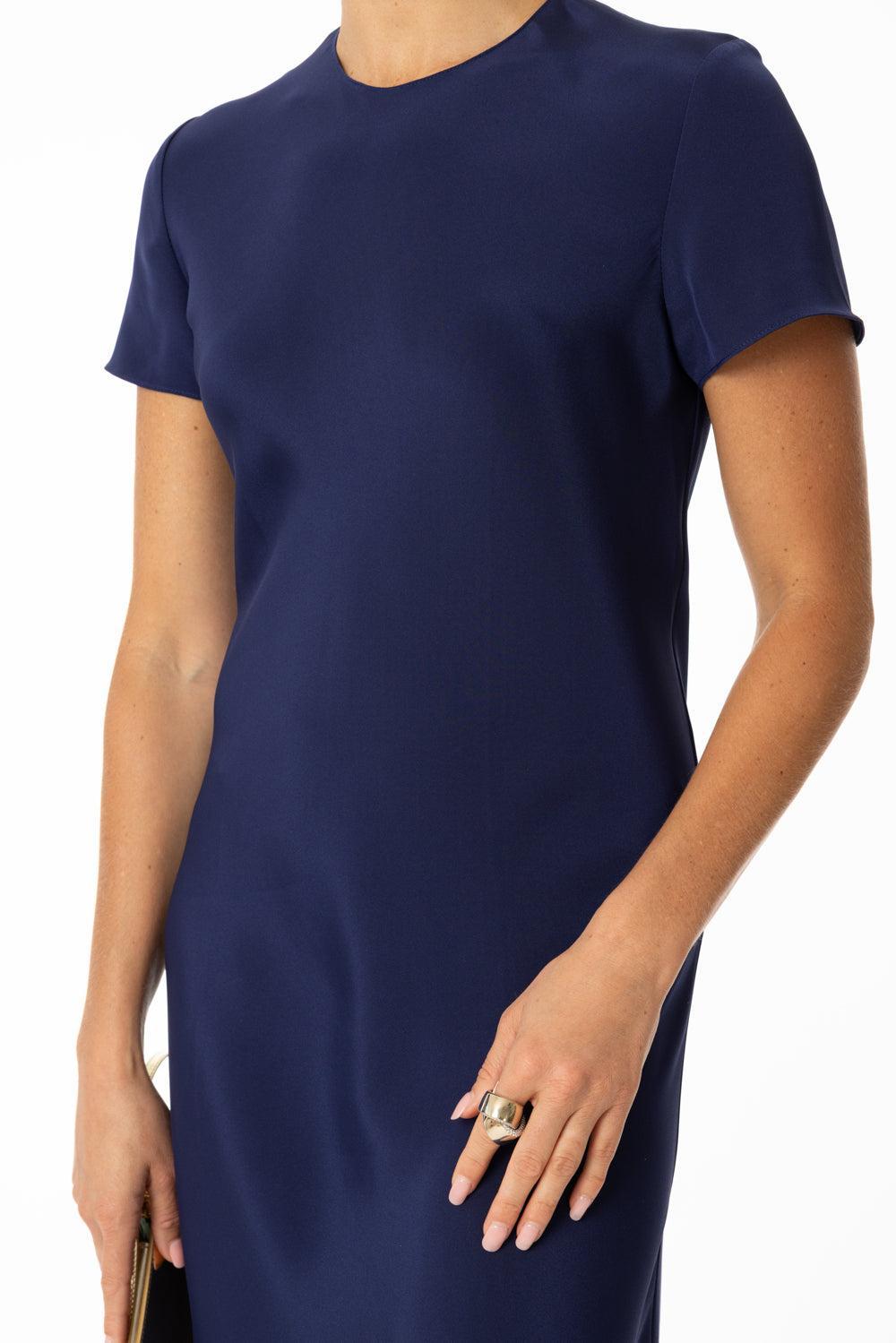 Gear Shifter Dress-SAPPHIRE-P-CLOTHINGDRESSCASUAL-PETER COHEN