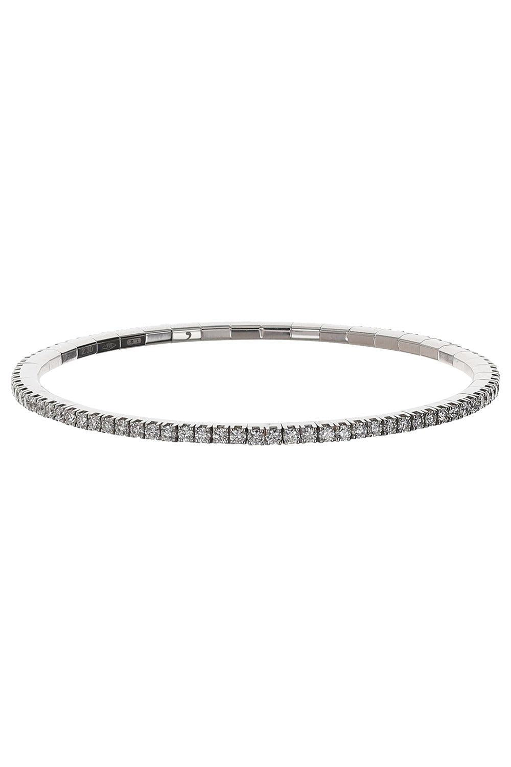 Diamond Extensible Stretch Tennis Bracelet - White Gold-WHITE GOLD-JEWELRYFINE JEWELBRACELET O-ROBERTO DEMEGLIO