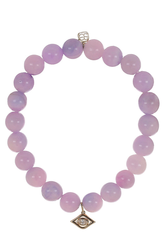 Purple Eye Charm Bracelet