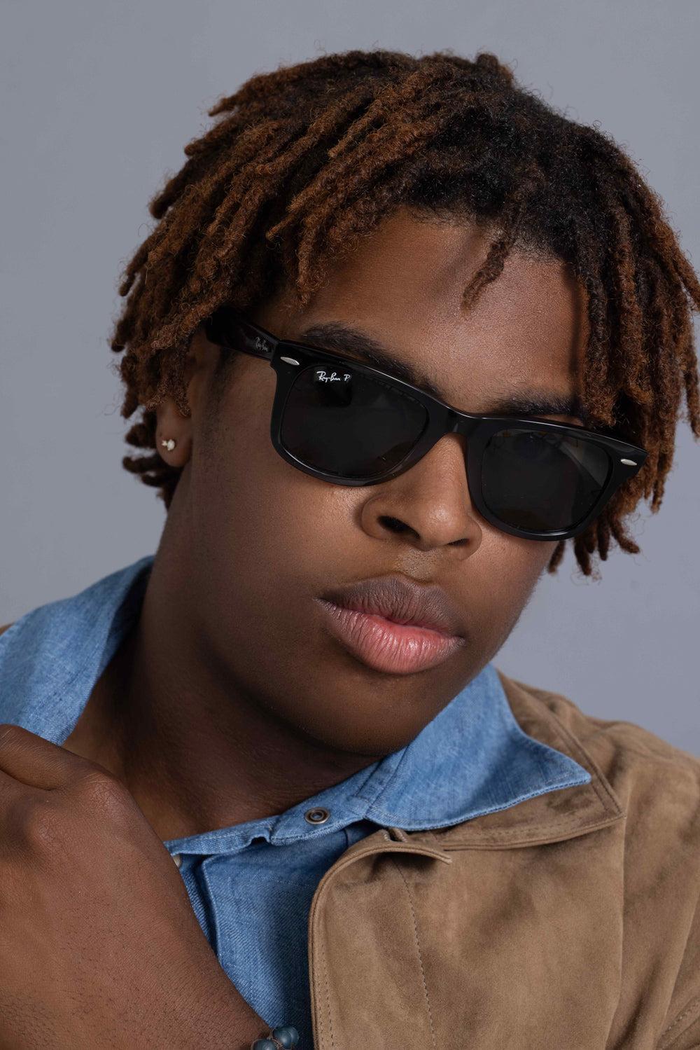 Original Wayfarer Sunglasses - Shiny Black Green-SHINY BLACK/GREEN-ACCESSORIESUNGLASSES-RAY-BAN