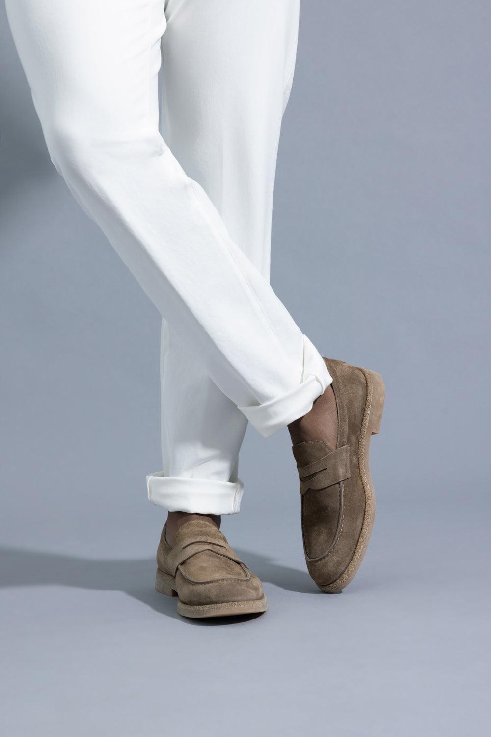 Suede loafer - Camel-CAMEL-42-MENSSHOECASUAL-ELEVENTY