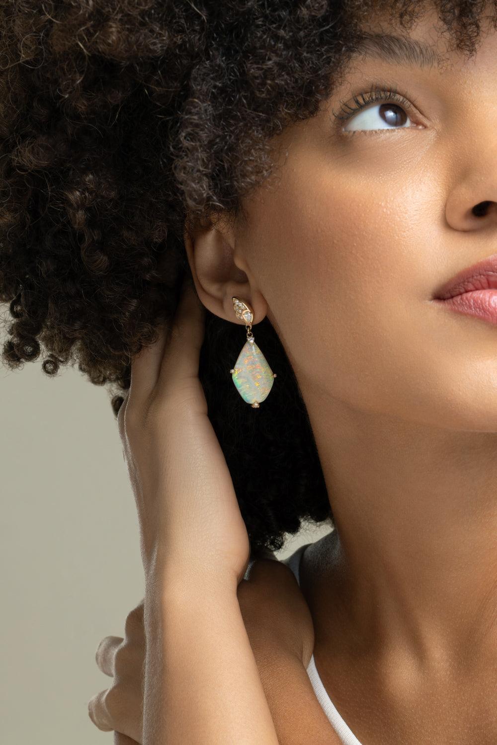 Crystal Opal Butterfly Drop Earrings-YELLOW GOLD-JEWELRYFINE JEWELEARRING-MONICA RICH KOSANN