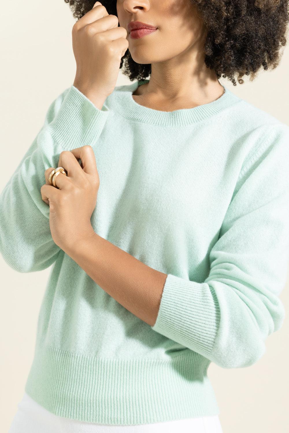 The Cashmere Pullover - Spearmint-GREEN-XS-CLOTHINGTOPKNITS-MISH