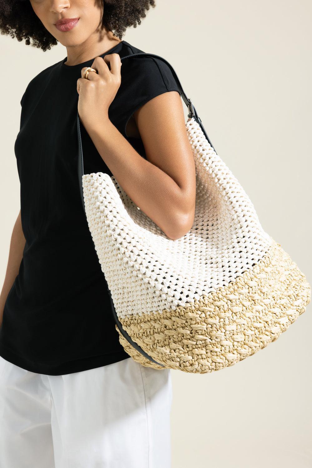 Belt Strap Paper Tote-CREAM-HANDBAGTOTES-TOTEME