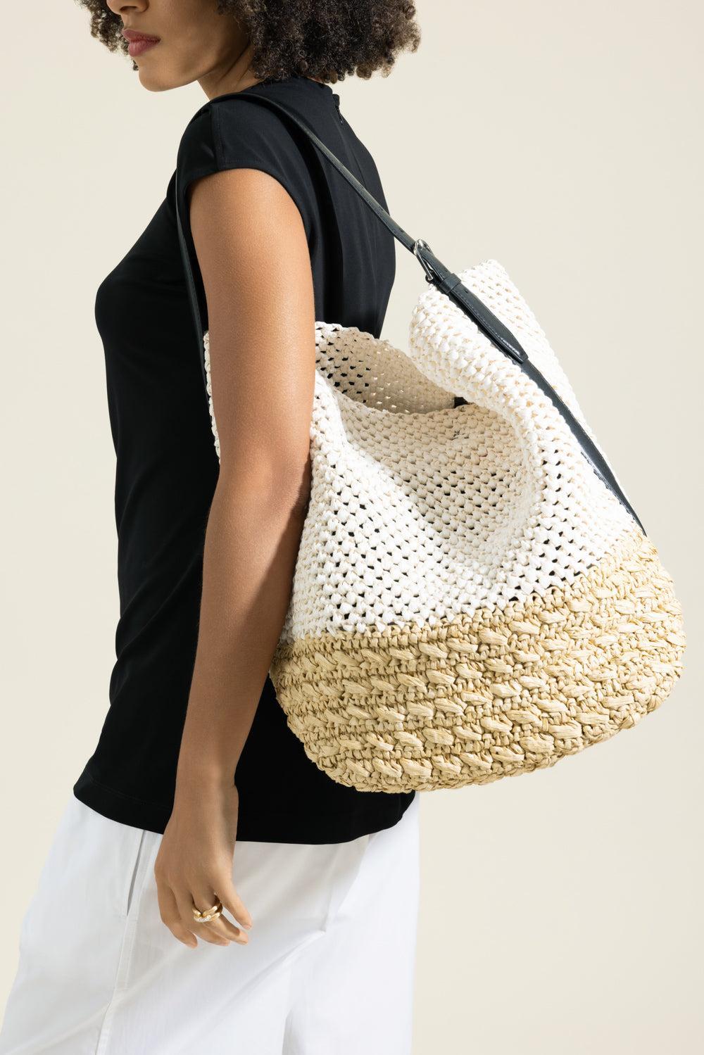 Belt Strap Paper Tote-CREAM-HANDBAGTOTES-TOTEME