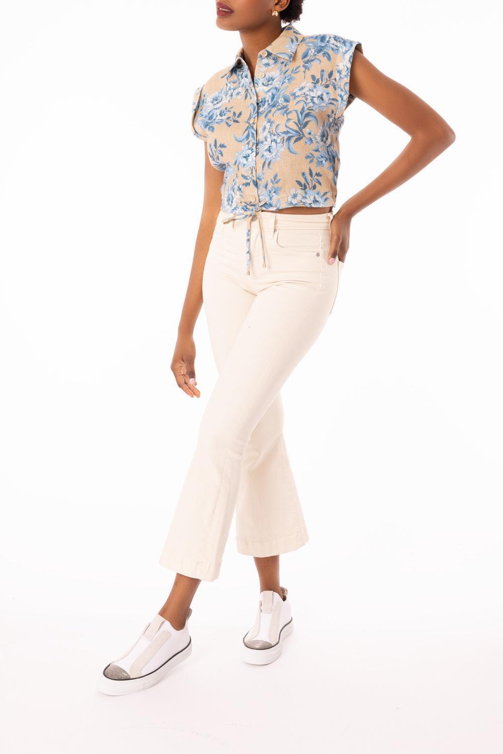 Octavia Top - Farfella Ginger Root-FARFELLA GINGER ROOT-XS-CLOTHINGTOPBLOUSE-CARA CARA