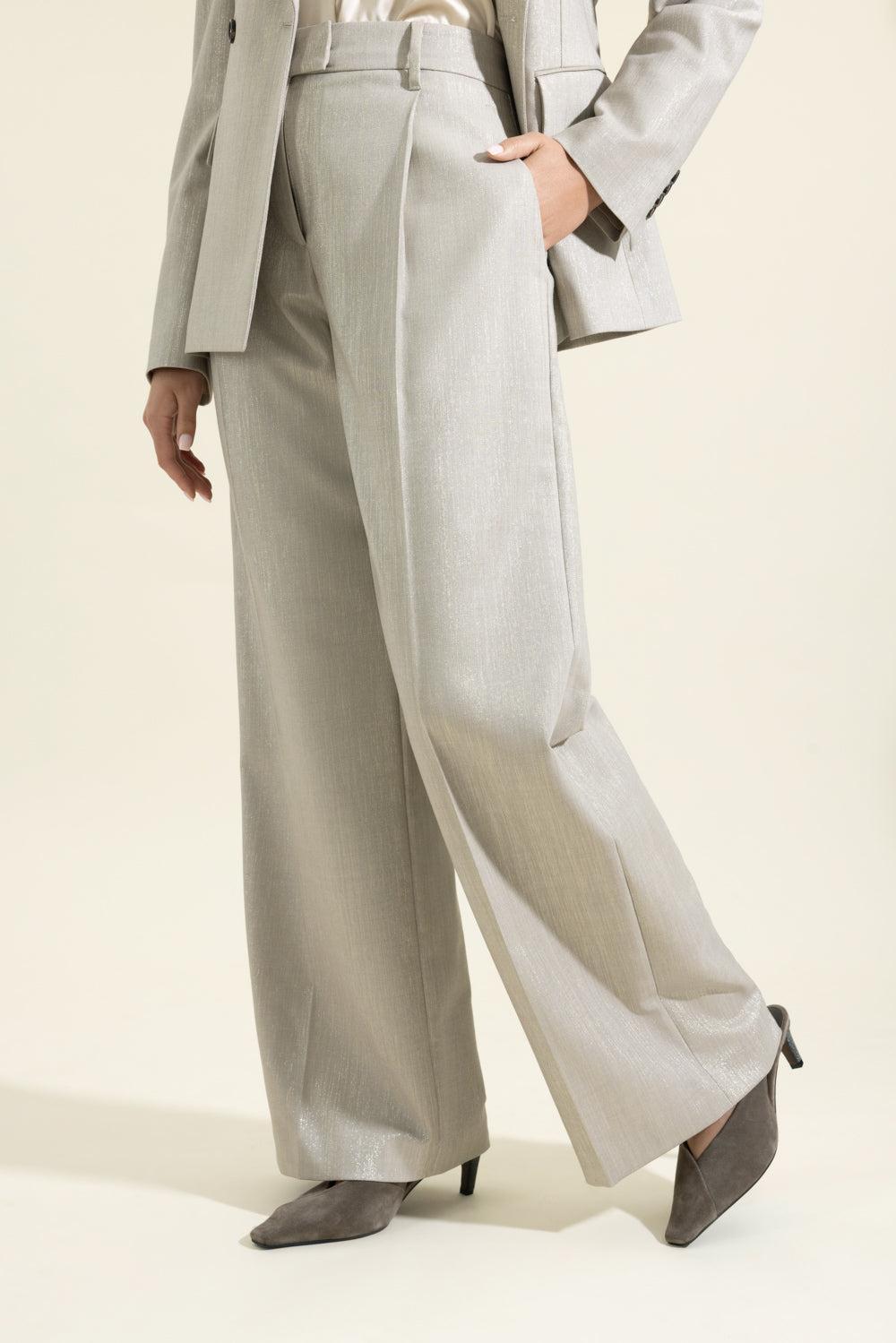 Double Breasted Sparkling Blazer-CREAM-38-CLOTHINGJACKETCASUAL-BRUNELLO CUCINELLI
