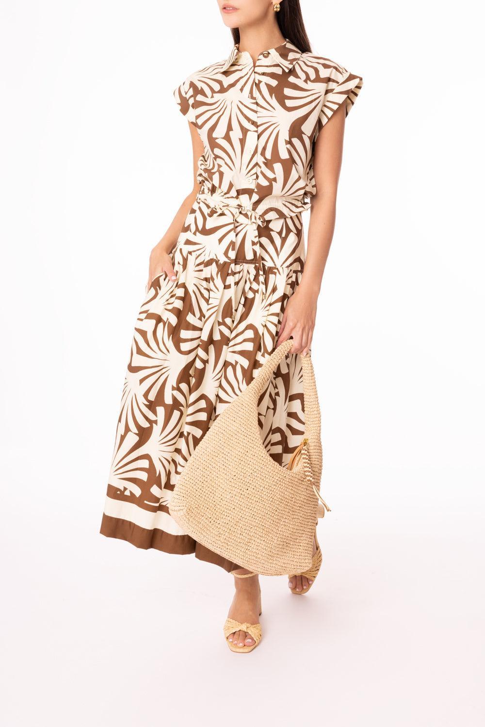 Diya Skirt-CATALINA KHAKI-4-CLOTHINGSKIRTMIDI-CARA CARA